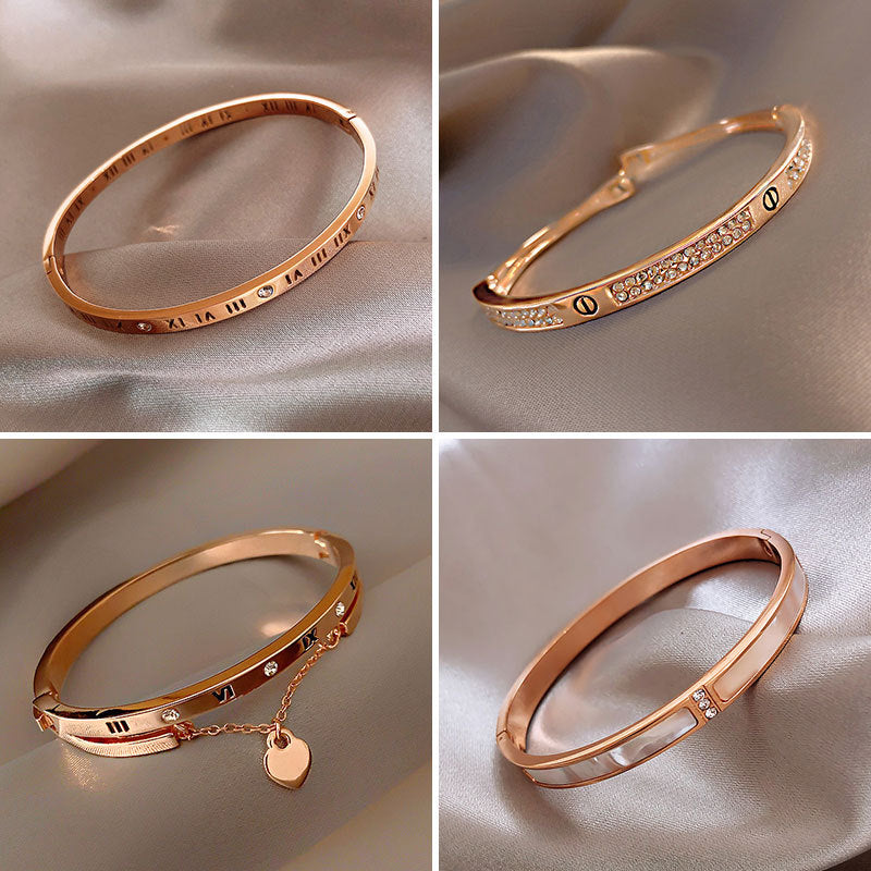 Wholesale Diamond Inlaid Metal Bracelets